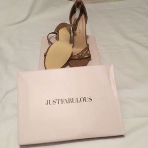 High heel "strappy" shoes